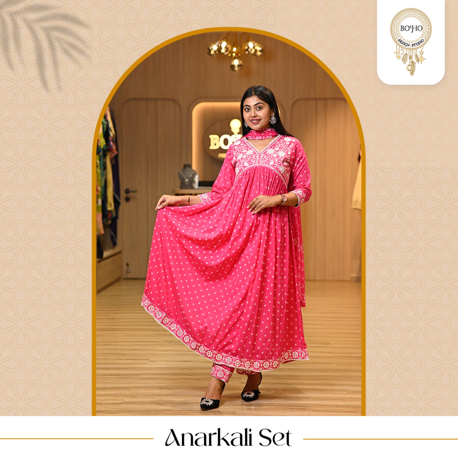 Cotton Anarkali suit