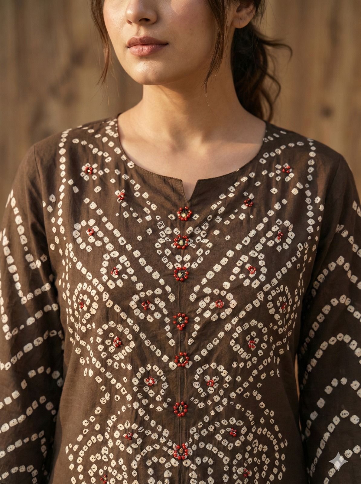 Pure Cotton Bandhani print Suit